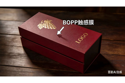 高端紅酒盒的質感天花板，藏在這層BOPP觸感膜里