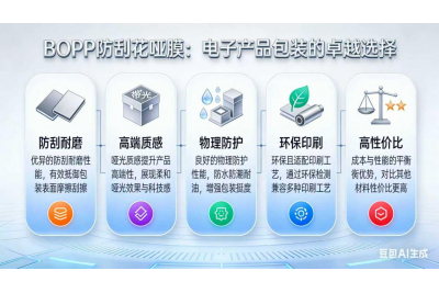 BOPP 防刮花啞膜 —— 電子產品包裝盒的隱形守護盾